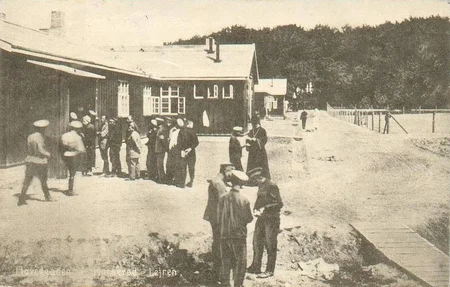 Des prisonniers russes au camp de Horser&oslash;d pendant la Grande Guerre