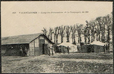 Un camp de prisonniers &agrave; Valenciennes pendant la Grande Guerre