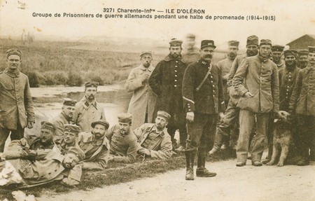 Des prisonniers allemand à l'île d'Oleron pendant la Première Guerre Mondiale