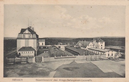 Vue du camp de prisonniers de Giessen pendant la Grande Guerre