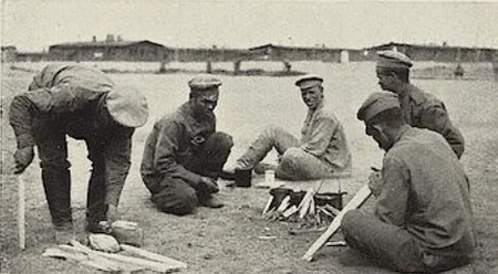le camp de prisonniers d'Hammerstein dans un ouvrage allemand paru pendant la Premi&egrave;re Guerre Mondiale