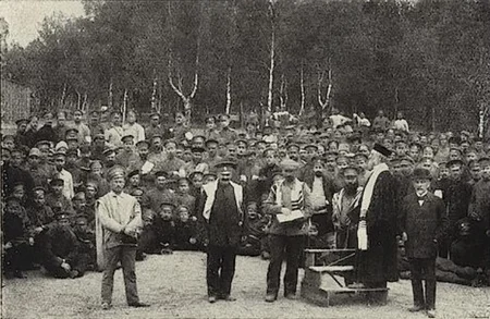 le camp de prisonniers d'Hammerstein dans un ouvrage allemand paru pendant la Premi&egrave;re Guerre Mondiale