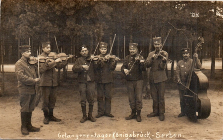 Un groupe de prisonniers français au camp de Königsbrück