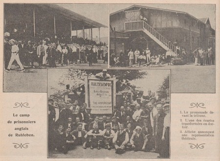 Des prisonniers anglais dans le camp de Ruhleben pendant la Grande Guerre