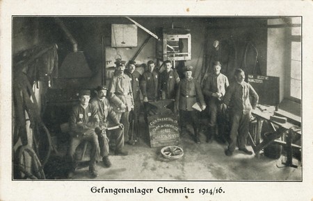 L'atelier de charronnerie du camp de Chemnitz