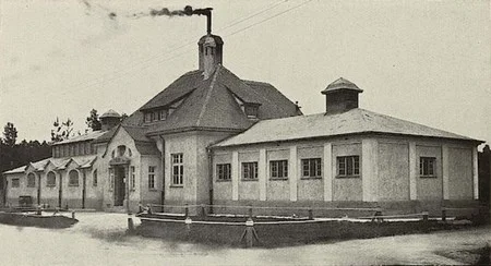 L'&eacute;tablissement de bains chauds au camp de Grafenw&ouml;hr