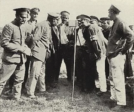 un appareil photo au camp de Grafenw&ouml;hr pendant la Premi&egrave;re Guerre Mondiale