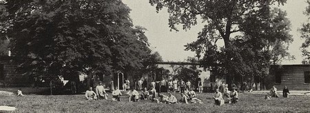 Une vue de l'hôpital du camp de Münster I pendant la Première Guerre Mondiale
