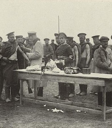 La vaccination dans le camp de prisonniers de Schneidemühl pendant la Première Guerre Mondiale