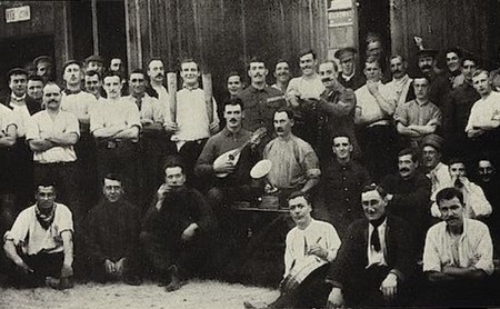 des prisonniers anglais dans le camp de Schneidemühl pendant la Grande Guerre