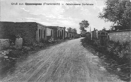 Le village de Beuvraignes pendant la Première Guerre Mondiale