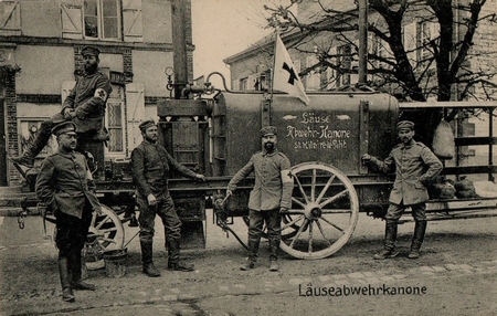 Un canon anti-poux à Saint-Hilaire-le-Petit pendant la Première Guerre Mondiale