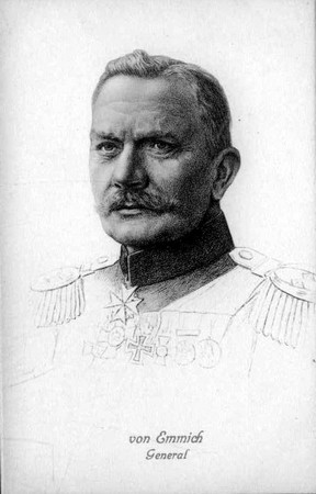 portrait du général allemand Von Emmich