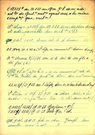 Fiche S&eacute;pultures et cimeti&egrave;res militaires de Jules AMAND trouv&eacute; sur le site du War Heritage Institute