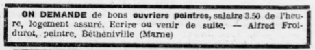 extrait d'un article publié en 1923 dans le Progrès de la Côte du Nord