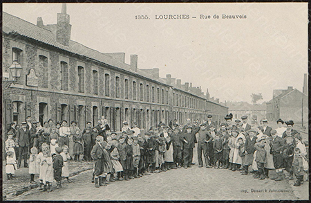 La rue de Beauvois à Lourches, où vit Joseph CARIN en 1906