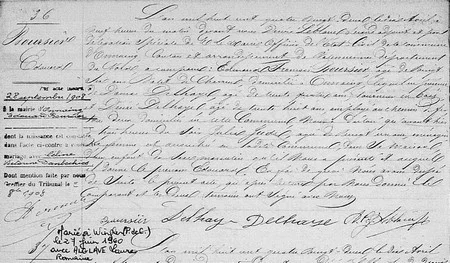 acte de naissance d'Edouard BOURSIER