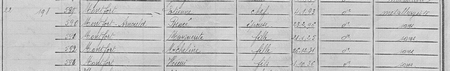 Extrait du recensement de 1946 pour la ville de Thun-Saint-Amand