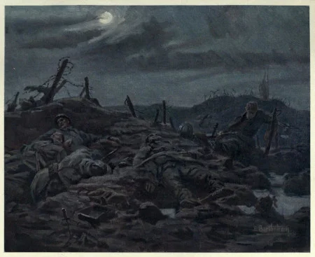 Tableau repr&eacute;sentant Froideterre peint par E. Barthelemy