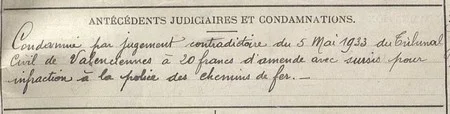 Extrait de la fiche matricule d'Etienne MONTFORT disponible aux Archives d&eacute;partementales du Nord