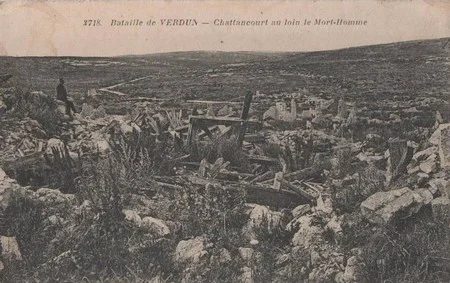 Chattancourt et vue sur le Mort-Homme