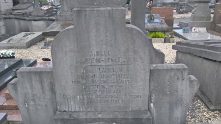 Tombe de Daniel LAMENDIN au cimetière Saint-Roch de Valenciennes